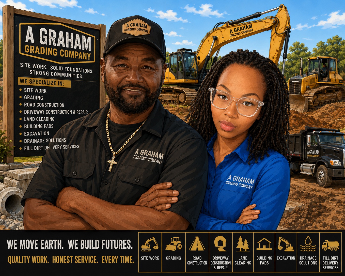 A. Graham Grading Company owners and equipment